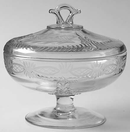 Morocco Footed Candy Dish & Lid