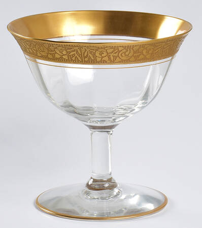 Rambler Rose Clear (Stem 14196, Narrow Optic) Champagne/Tall Sherbet