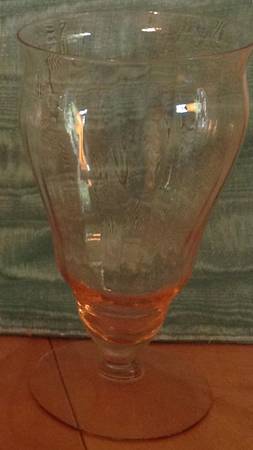 TIF72 Pink and Green Juice Glass