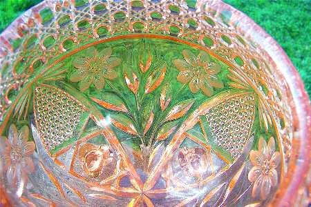 Cut 150 Pink 7" Rose Bowl