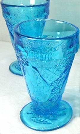 Sweet Pear Blue 9 Oz Footed Tumbler
