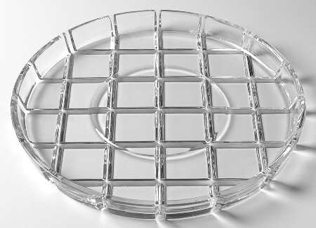 Emerald Cheese & Cracker with Cover, Plate Only
