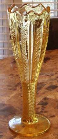 Ribbon Yellow 10" Bud Vase