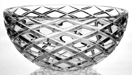 Diamond Cut 10" Round Bowl