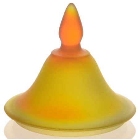 Amberina Satin Lid for 1/2 Lb Candy Jar