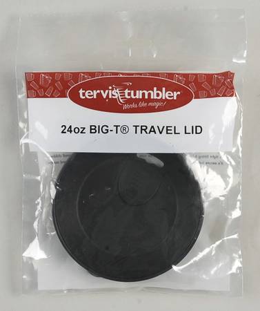 Tumblers and Accessories (Plastic) 24 Oz Black Travel Tumbler Lid