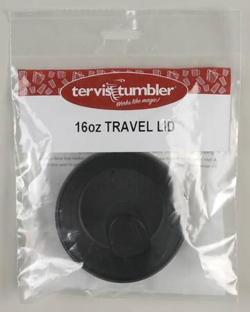 Tumblers and Accessories (Plastic) 16 Oz Black Travel Tumbler Lid