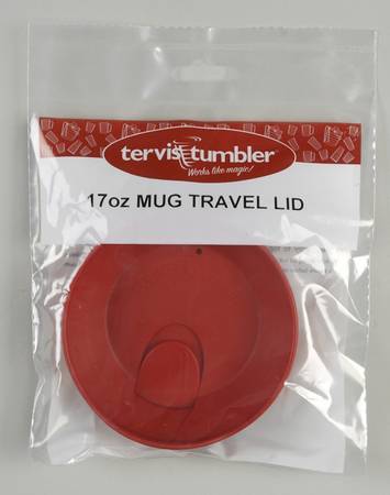 Tumblers and Accessories (Plastic) 17 Oz Red Travel Mug Lid