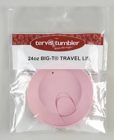 Tumblers and Accessories (Plastic) 24 Oz Pink Travel Tumbler Lid