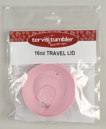 Tumblers and Accessories (Plastic) 16 Oz Pink Travel Tumbler Lid