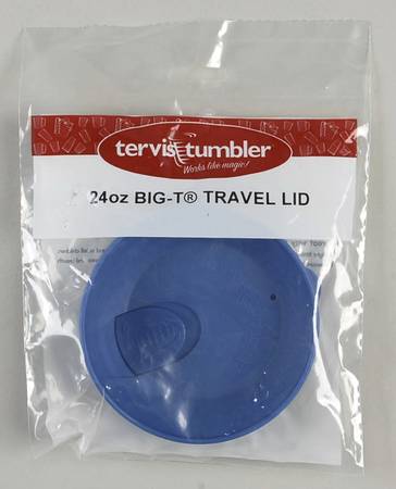 Tumblers and Accessories (Plastic) 24 Oz Light Blue Travel Tumbler Lid