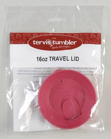Tumblers and Accessories (Plastic) 16 Oz Fuchsia Travel Tumbler Lid