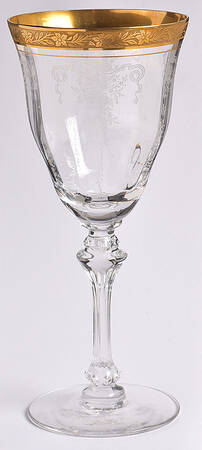 Melrose-Clear (Stem 17358, Gold Enrusted) by Tiffin-Franciscan
