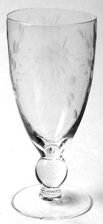 UNK102 Clear (No Trim) Footed Tumbler