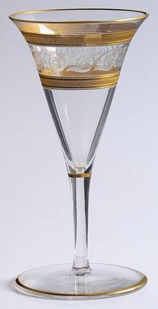 Athenian-Gold Sherry Glass