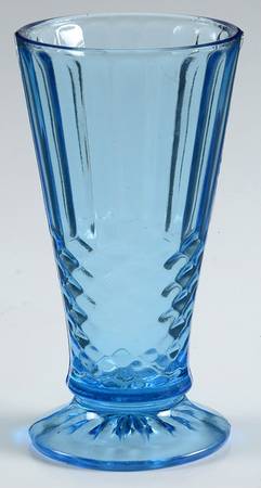 Aunt Polly Blue 6" Footed Vase