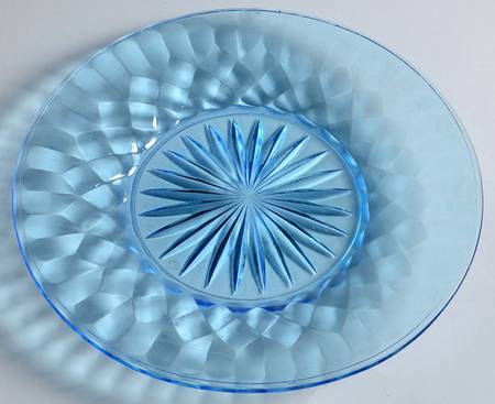 Aunt Polly Blue Luncheon Plate
