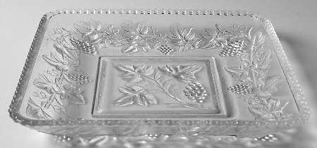 Beaded Grape 8" Square Plate