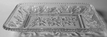 Beaded Grape 10" Rectangular Platter