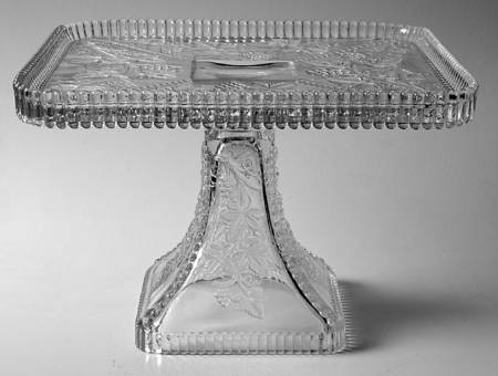 Beaded Grape Square Cake Stand