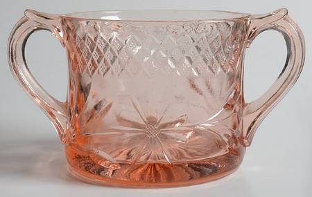 Floral and Diamond Pink Open Sugar