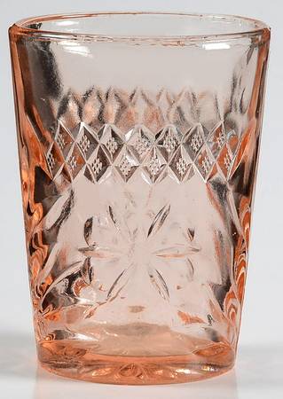 Floral and Diamond Pink 8 Oz Flat Tumbler