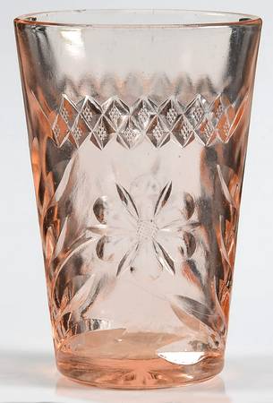 Floral and Diamond Pink 10 Oz Flat Tumbler
