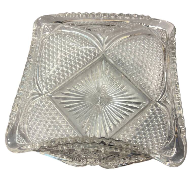 Massachusetts Clear 6" Square Bowl