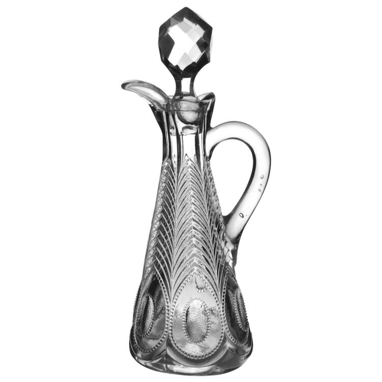Peacock Feather Cruet & Stopper