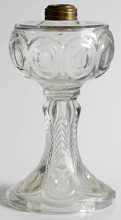 Peacock Feather Oil Lamp