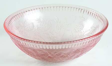 Strawberry Pink Small Fruit Dessert Bowl