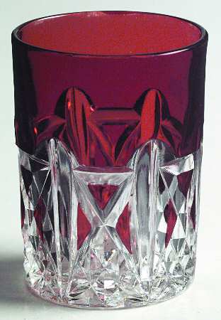 Triple Triangle Ruby Flat Tumbler