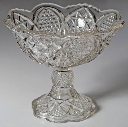 Minnesota Clear Round Compote (Height X Width)