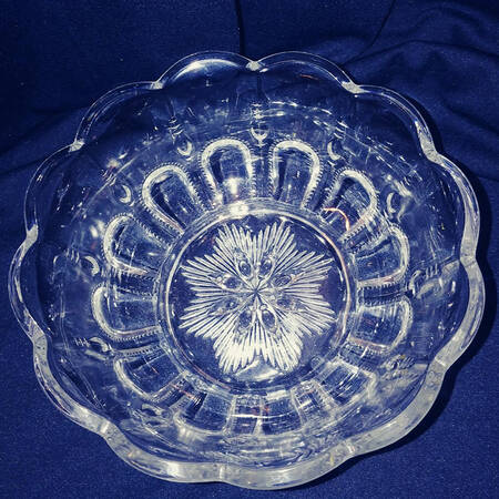 Michigan Clear Large Fruit Bowl