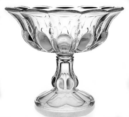 Michigan Clear Round Compote (Height X Width)