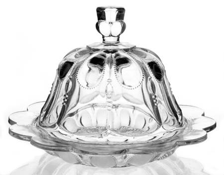Michigan Clear Round Covered Butter