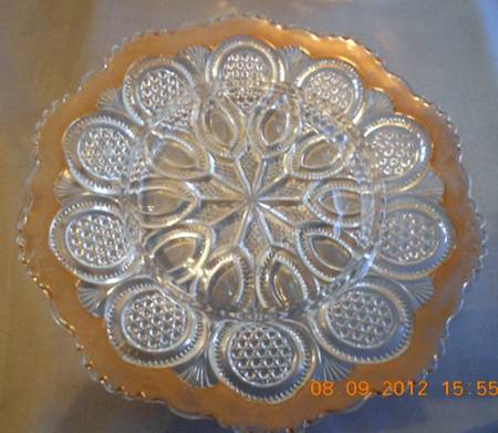 New Jersey (Gold Trim) Round Butter Dish No Lid