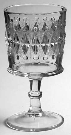 Stippled Dart & Balls Water Goblet