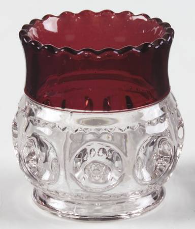 King's Crown Ruby Flash Toothpick Holder by US Glass