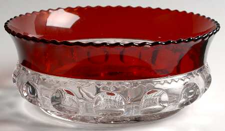 King's Crown Ruby Flash 8" Round Bowl
