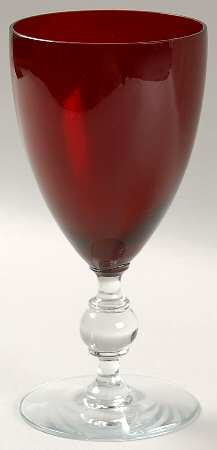 UNK198 Ruby Water Goblet