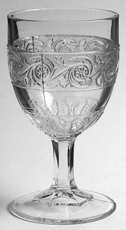 Forget Me Not In Scroll Water Goblet