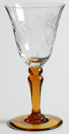 UNK236 Clear (Amber Stem) Cordial