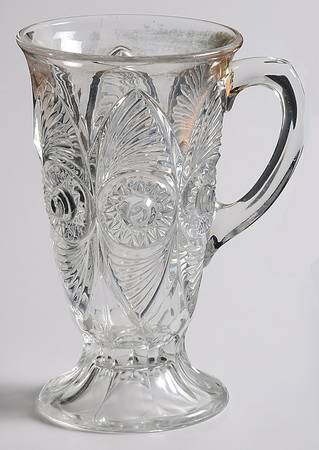 Bulls Eye and Fan Clear Mug