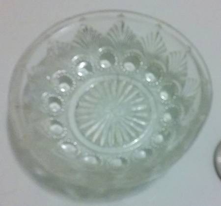 Bulls Eye and Fan Clear Salt Dip