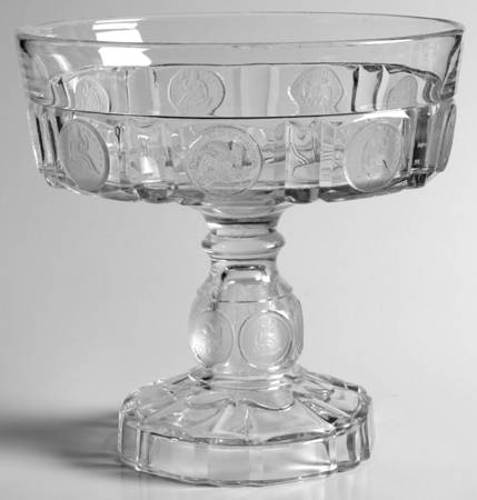Columbian Coin Round Compote (Height X Width)