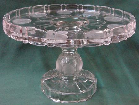 Columbian Coin Round Cake Stand