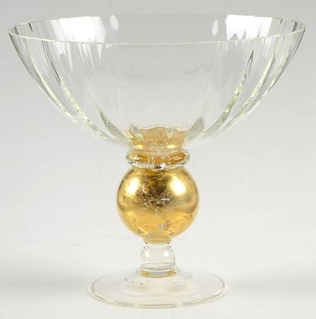 Manhattan Gold (8" X 9") Round Compote