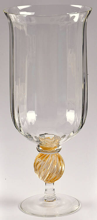 Manhattan Gold 14" Flower Vase