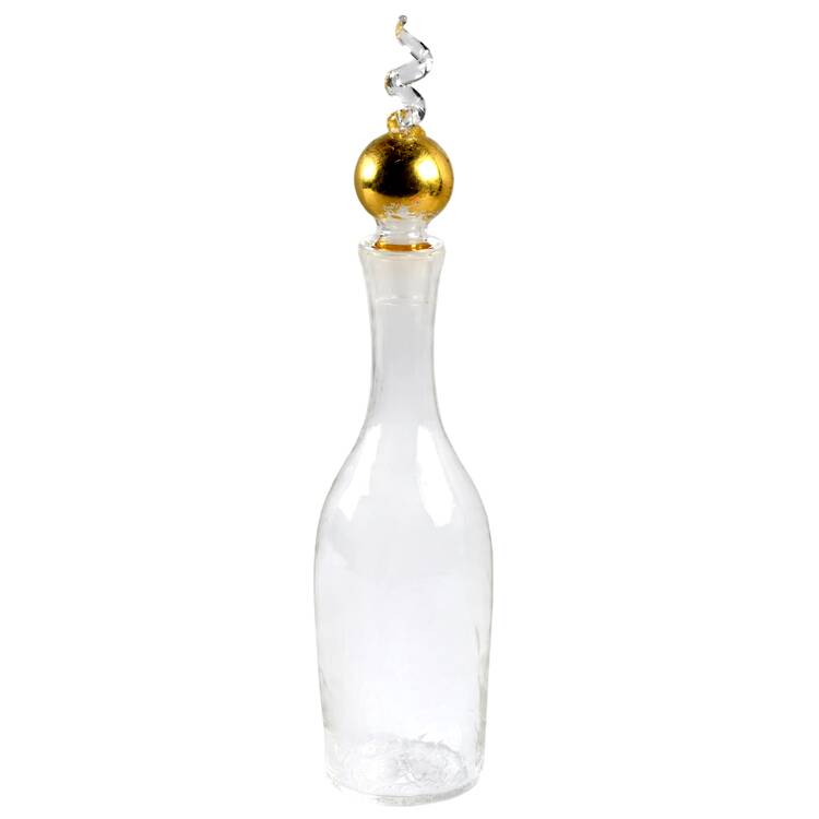 Manhattan Decanter & Gold Stopper